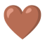 Brown Heart u1f90e Icon 64 x 64