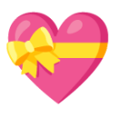 Heart With Ribbon u1f49d Icon 128 x 128