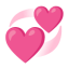 Revolving Hearts u1f49e Icon 64 x 64