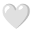 White Heart u1f90d Icon 48 x 48