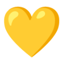 Yellow Heart u1f49b Icon 128 x 128