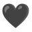 Black Heart u1f5a4 Icon 48 x 48