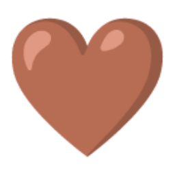 Brown Heart u1f90e Icon 256 x 256