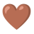 Brown Heart u1f90e Icon 48 x 48