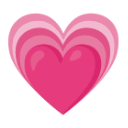 Growing Heart u1f497 Icon 128 x 128