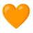 Orange Heart u1f9e1 Icon 48 x 48