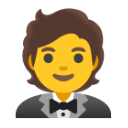 Person In Tuxedo u1f935 Icon 128 x 128