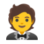Person In Tuxedo u1f935 Icon 64 x 64