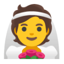 Person With Veil u1f470 Icon 128 x 128