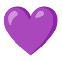 Purple Heart u1f49c Icon 128 x 128