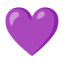 Purple Heart u1f49c Icon 64 x 64