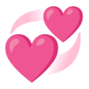 Revolving Hearts u1f49e Icon 128 x 128
