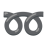 Double Curly Loop u27bf Icon 48 x 48