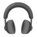Headphone u1f3a7 Icon 128 x 128
