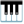 Musical Keyboard u1f3b9 Icon 24 x 24