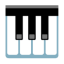 Musical Keyboard u1f3b9 Icon 64 x 64