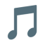 Musical Note u1f3b5 Icon 64 x 64