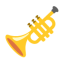 Trumpet u1f3ba Icon 64 x 64