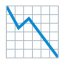 Chart Decreasing u1f4c9 Icon 64 x 64