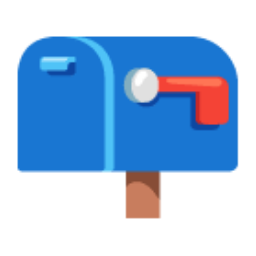Closed Mailbox With Lowered Flag u1f4ea Icon 256 x 256