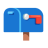 Closed Mailbox With Lowered Flag u1f4ea Icon 48 x 48