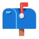 Closed Mailbox With Raised Flag u1f4eb Icon 128 x 128