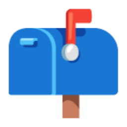 Closed Mailbox With Raised Flag u1f4eb Icon 256 x 256