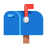Closed Mailbox With Raised Flag u1f4eb Icon 48 x 48