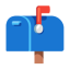 Closed Mailbox With Raised Flag u1f4eb Icon 64 x 64