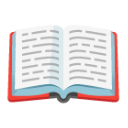 Open Book u1f4d6 Icon 128 x 128