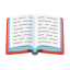 Open Book u1f4d6 Icon 64 x 64