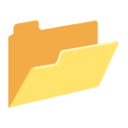 Open File Folder u1f4c2 Icon 128 x 128