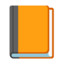 Orange Book u1f4d9 Icon 128 x 128