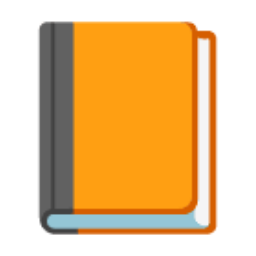Orange Book u1f4d9 Icon 256 x 256