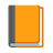 Orange Book u1f4d9 Icon 48 x 48