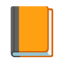 Orange Book u1f4d9 Icon 64 x 64
