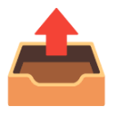 Outbox Tray u1f4e4 Icon 128 x 128