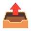 Outbox Tray u1f4e4 Icon 64 x 64