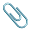 Paperclip u1f4ce Icon 64 x 64