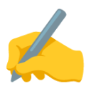 Writing Hand u270d Icon 128 x 128