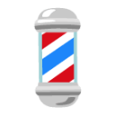 Barber Pole u1f488 Icon 128 x 128