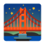 Bridge At Night u1f309 Icon 64 x 64