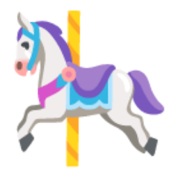 Carousel Horse u1f3a0 Icon 256 x 256