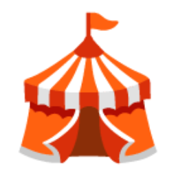 Circus Tent u1f3aa Icon 256 x 256
