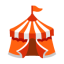 Circus Tent u1f3aa Icon 64 x 64