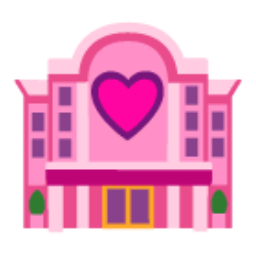 Love Hotel u1f3e9 Icon 256 x 256