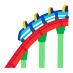 Roller Coaster u1f3a2 Icon 256 x 256