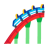 Roller Coaster u1f3a2 Icon 48 x 48