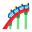 Roller Coaster u1f3a2 Icon 64 x 64
