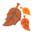 Fallen Leaf u1f342 Icon 48 x 48